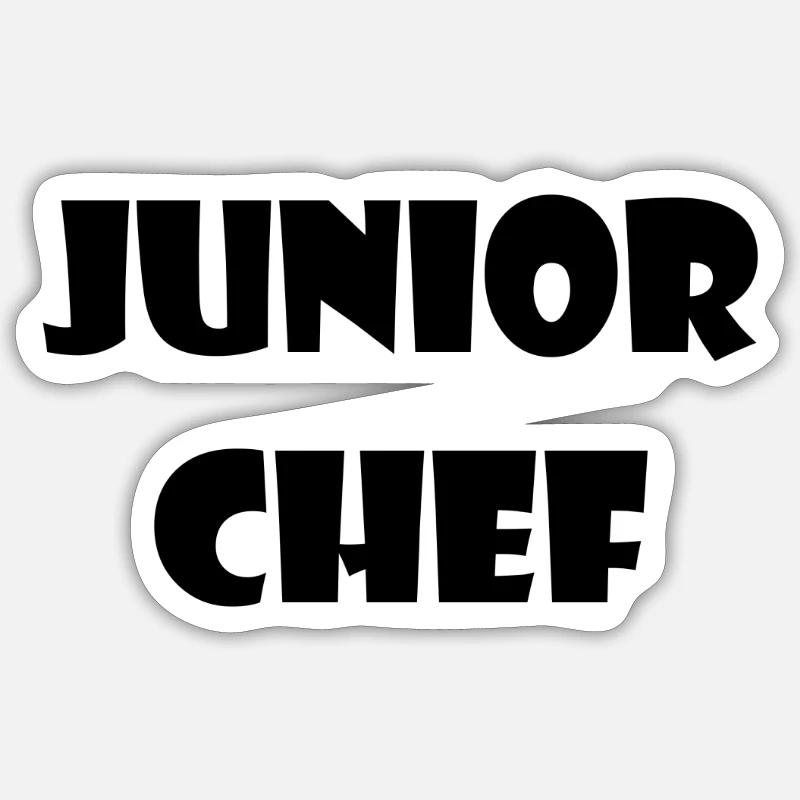 junior chef - Sticker size S (10 x 10 cm) - white matte