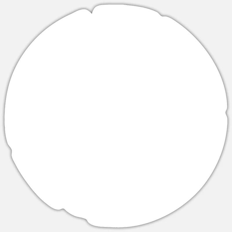 Statement Ich Darf Das Grunge Button 2 - Sticker Größe S (10 x 10 cm) - Mattweiß