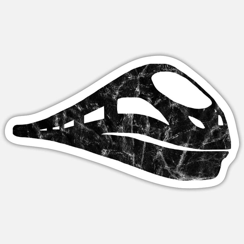 Train - Sticker taille S (10 x 10 cm) - blanc mat