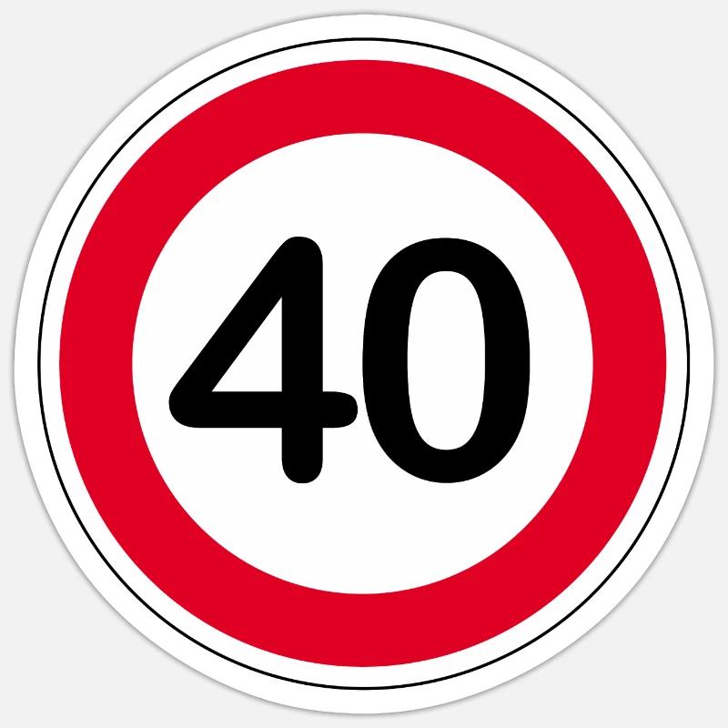 40 - Sticker taille S (10 x 10 cm) - blanc mat