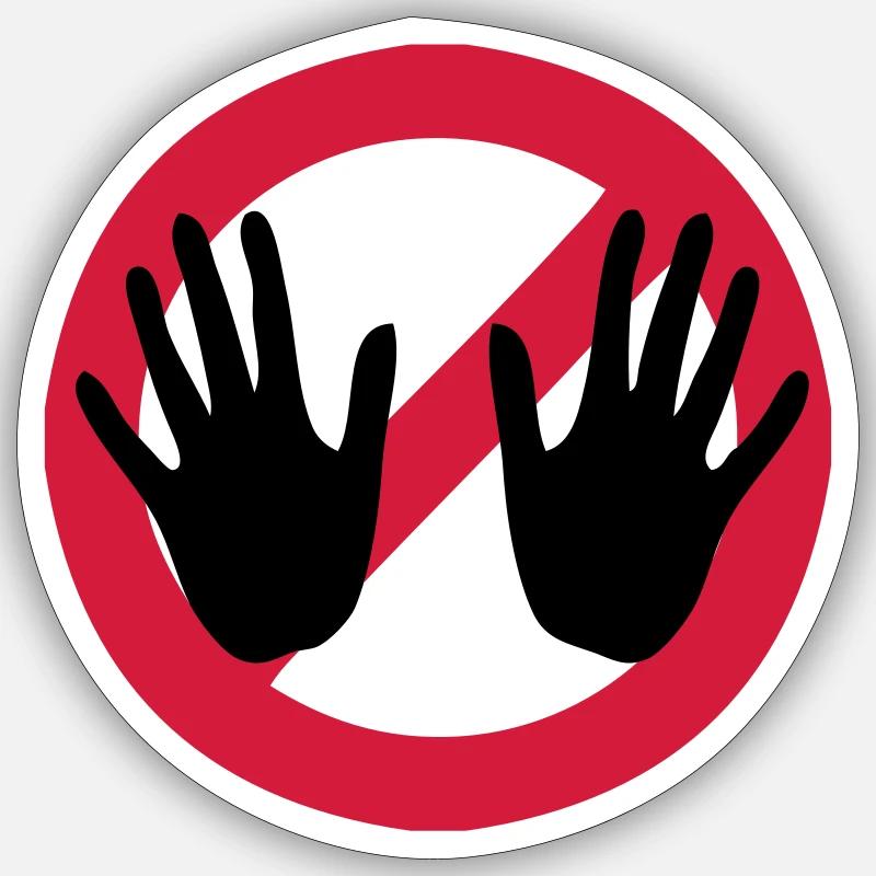 Ne pas toucher - Don’t touch Sticker taille S (10 x 10 cm)
