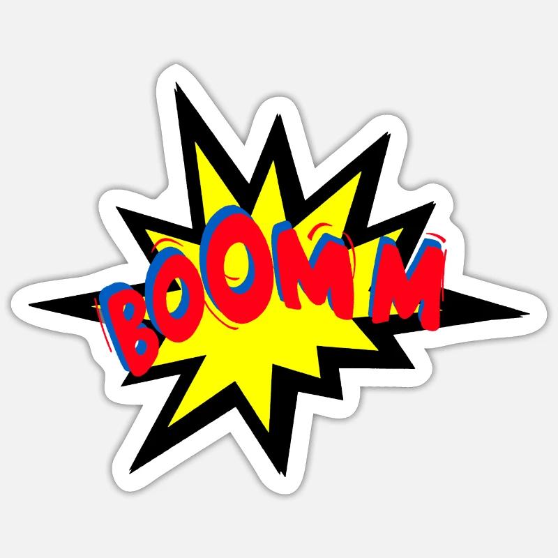 Boomm - The Comic Explosion Sticker size S (10 x 10 cm)
