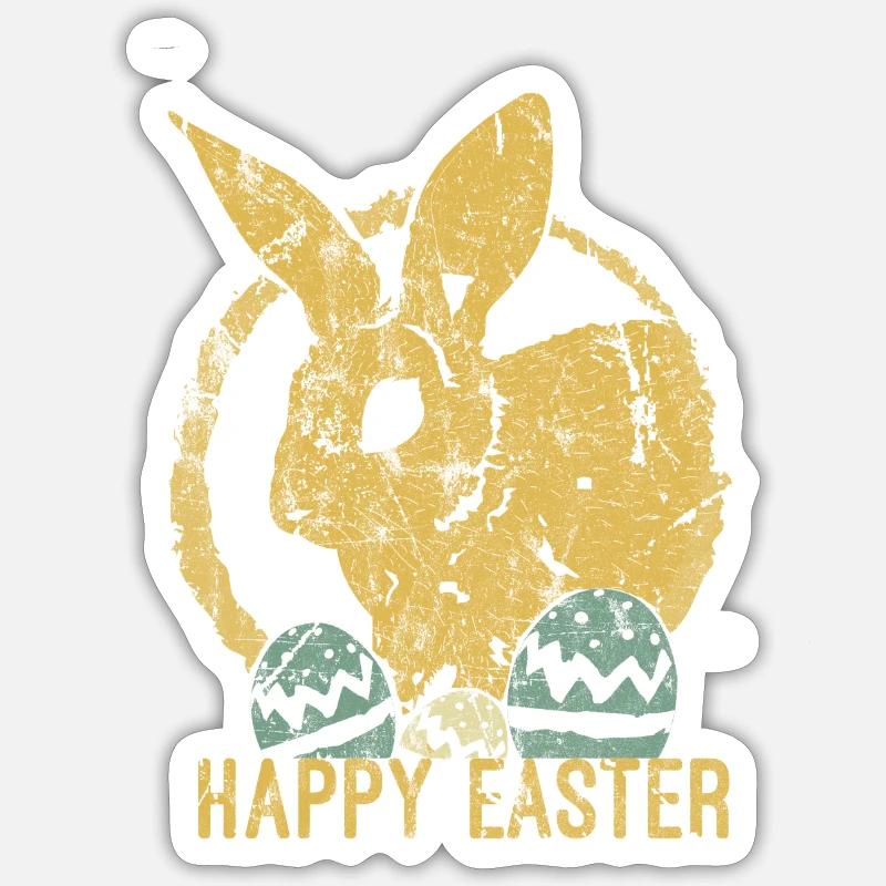 Pâques Sticker taille S (10 x 10 cm)