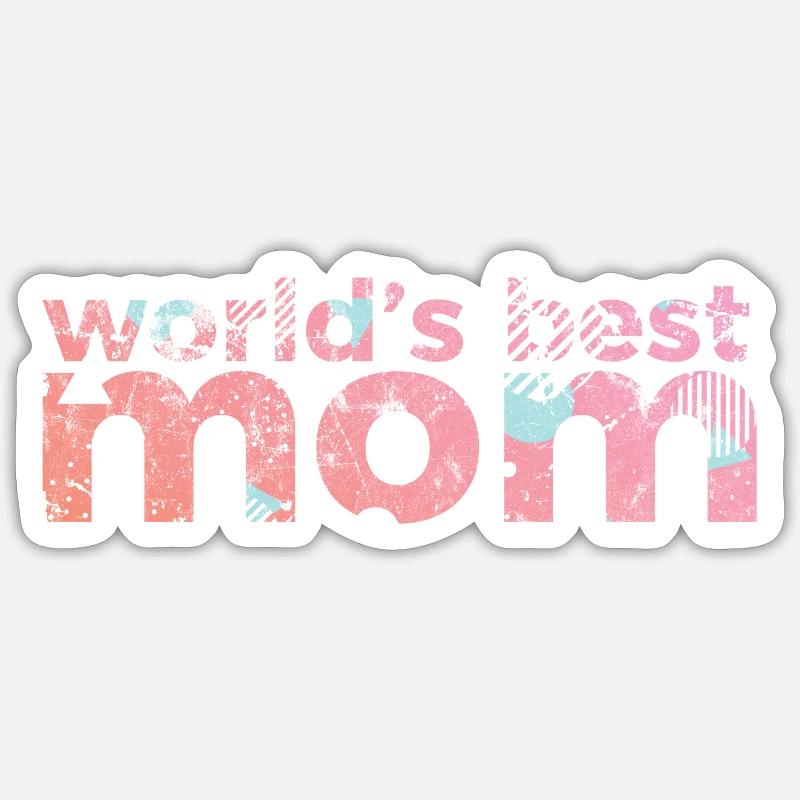 Muttertag - Sticker Größe S (10 x 10 cm) - Mattweiß