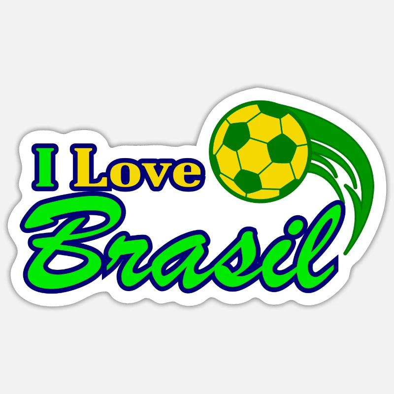 Brasil Geschenkidee Sticker Größe S (10 x 10 cm)