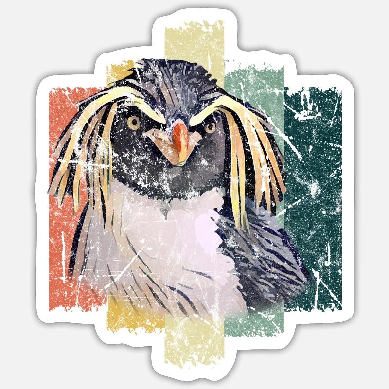 Pinguin Vogel Geschenkidee Sticker Größe S (10 x 10 cm)
