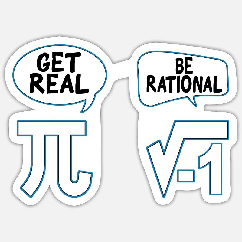 Mathematics Pi Math Mathematician Mathematical - Sticker size S (10 x 10 cm) - white matte