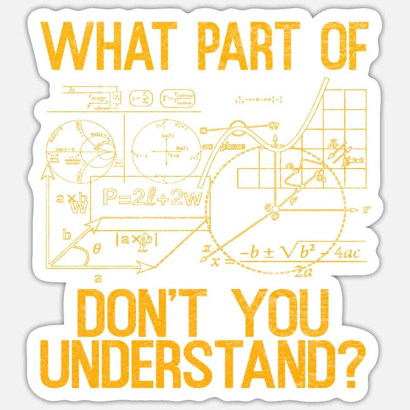 Physiciens Mathématiciens Sticker taille S (10 x 10 cm)
