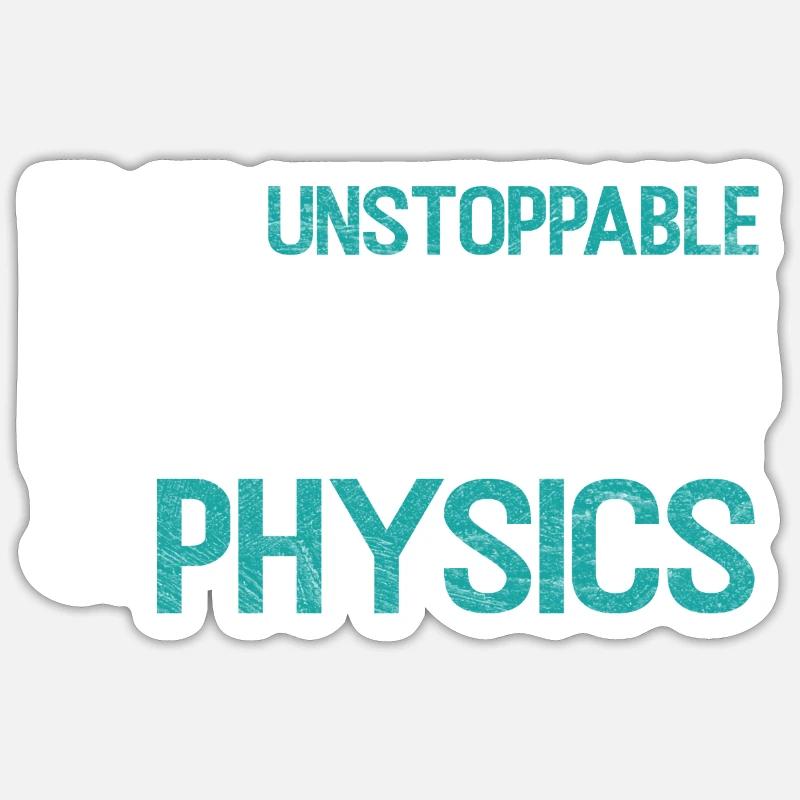 Physik - Sticker Größe S (10 x 10 cm) - Mattweiß