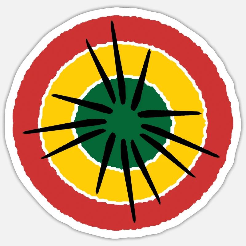 reggae - Sticker size S (10 x 10 cm) - white matte