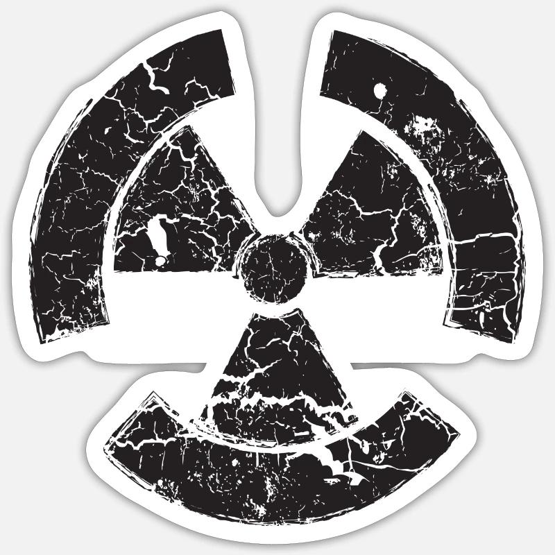 Nuklear Sticker Größe S (10 x 10 cm)