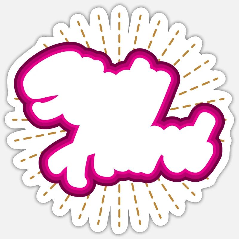 Study hard - idée cadeau étudiant Sticker taille S (10 x 10 cm)