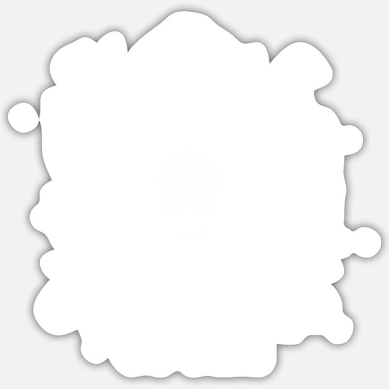Ski winter - Sticker size S (10 x 10 cm) - white matte
