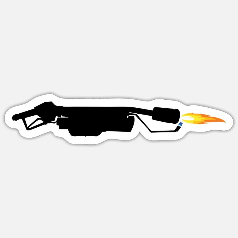 flamethrower Sticker size S (10 x 10 cm)