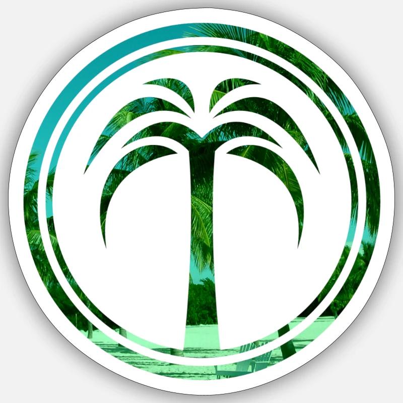 Palm tree Sticker size S (10 x 10 cm)