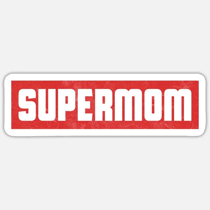 Mama Mutterschaft Superheld Supermama Mutter Mamma Sticker Größe S (10 x 10 cm)