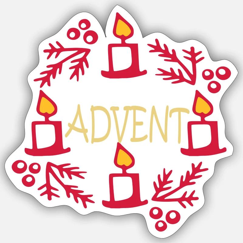 Avent - Sticker taille S (10 x 10 cm) - blanc mat