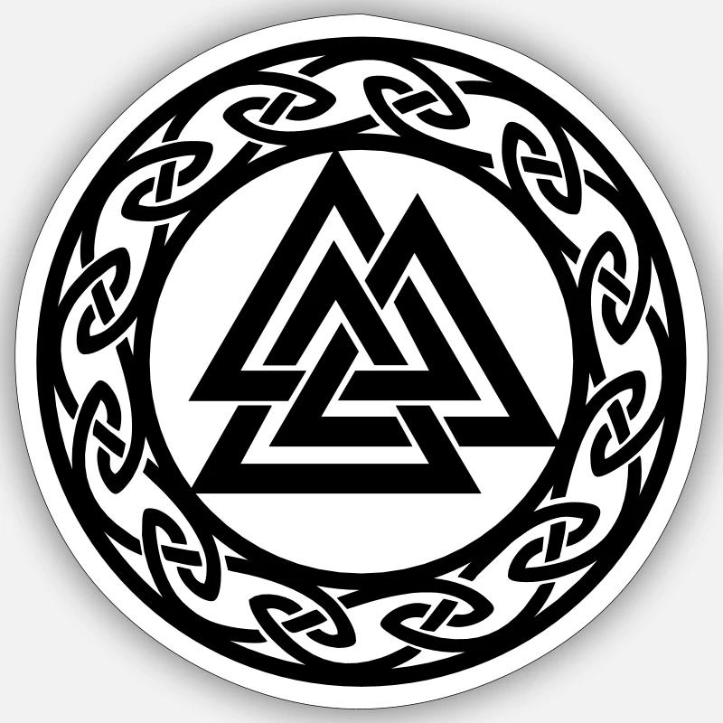 Valknut, Wotans Knot, celtic endless knot Sticker size S (10 x 10 cm)