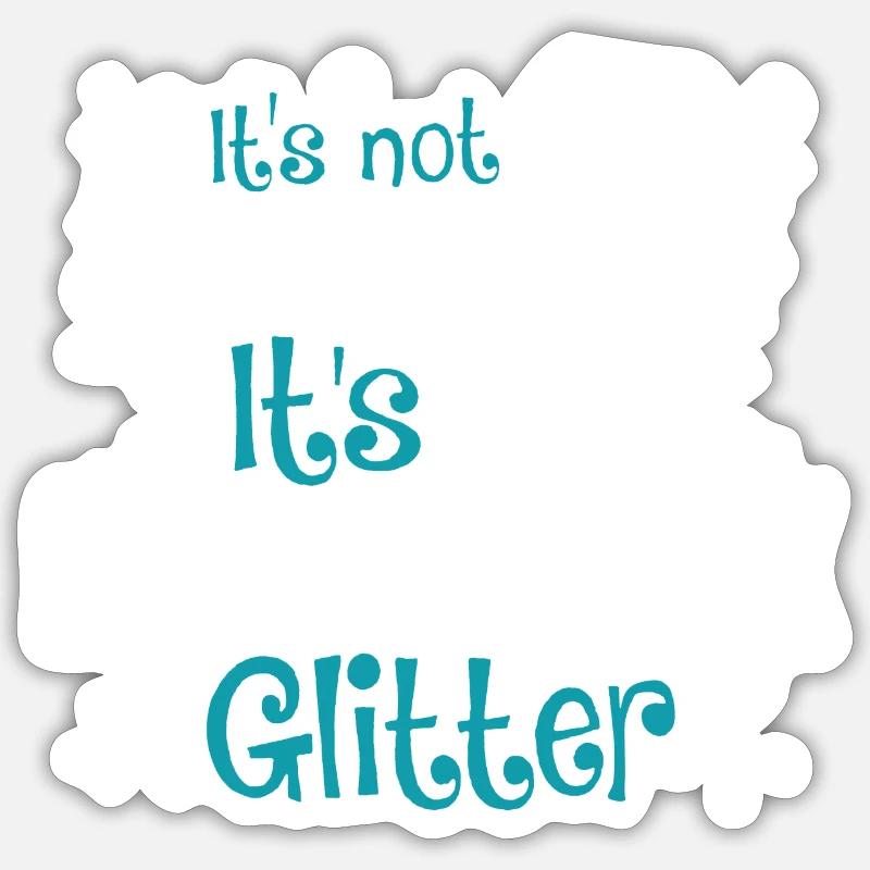 It's Rhodesian Ridgeback Glitter Shirt - Sticker size S (10 x 10 cm) - white matte