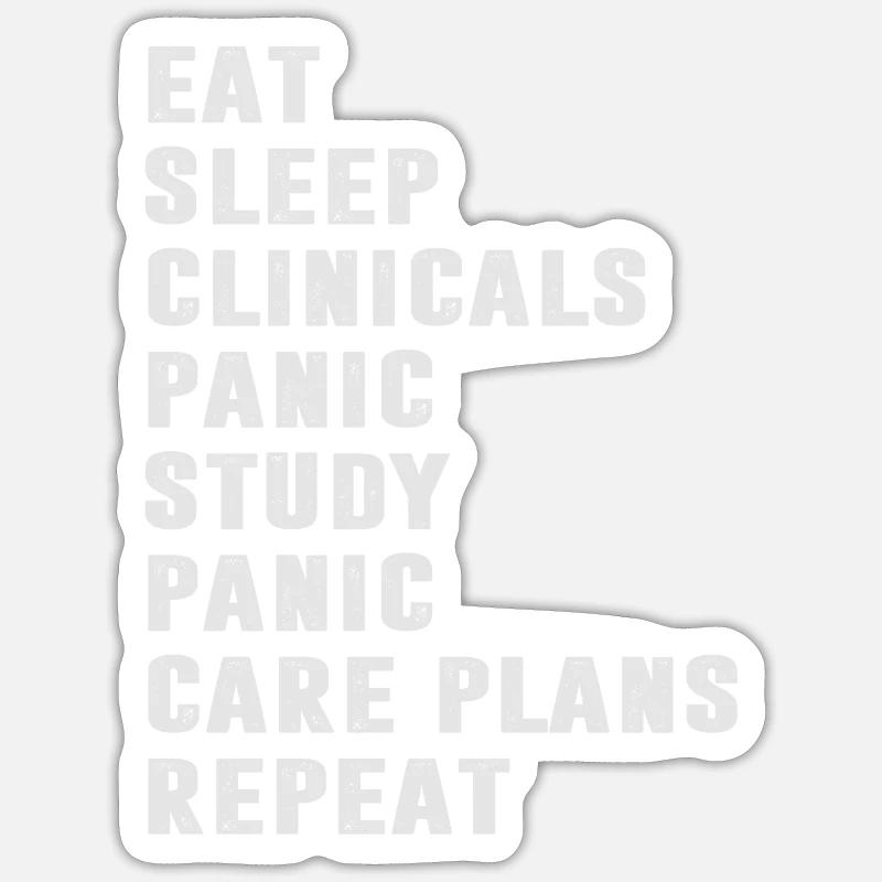 Medizin Student Studentin - Sticker Größe S (10 x 10 cm) - Mattweiß