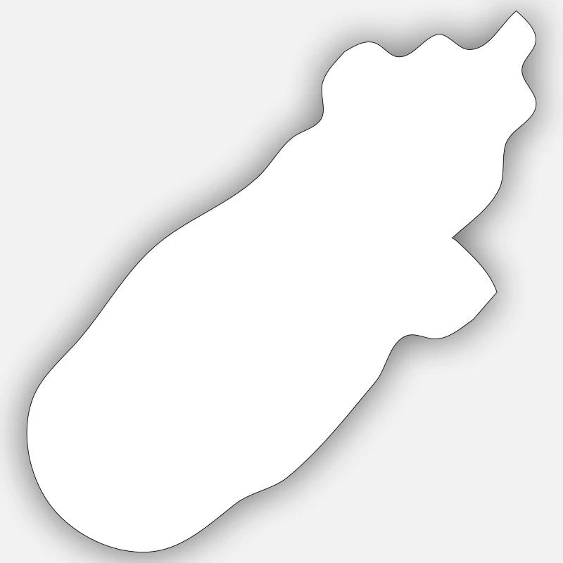 comète - Sticker taille S (10 x 10 cm) - blanc mat