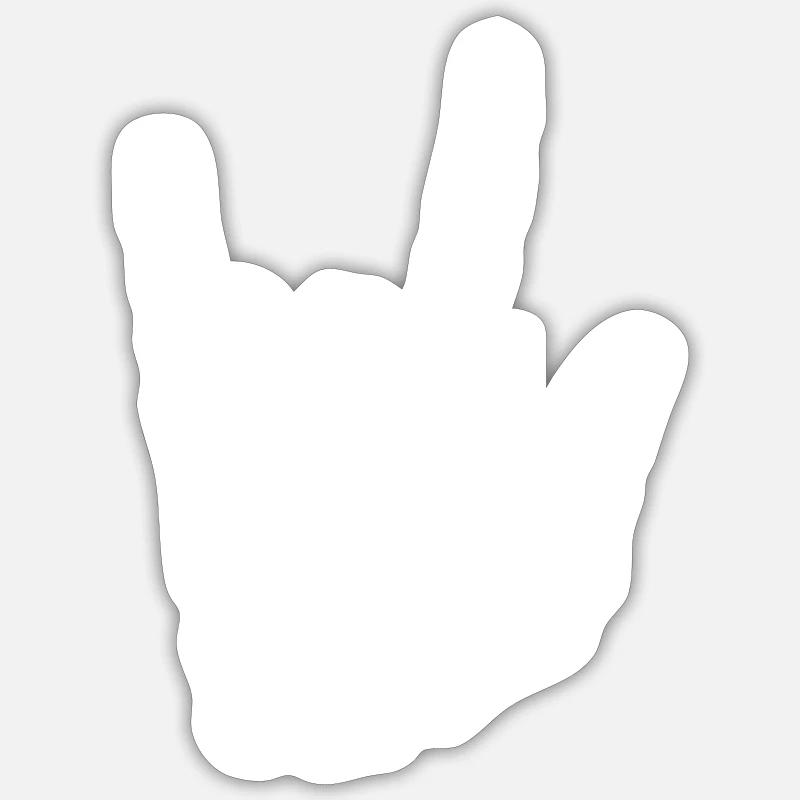 Rock N Roll Bone Hands Punks Cool GIft Sticker size S (10 x 10 cm)