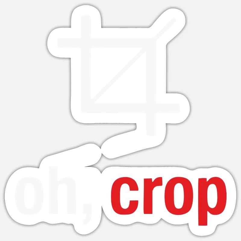 Fotograf - Sticker Größe S (10 x 10 cm) - Mattweiß