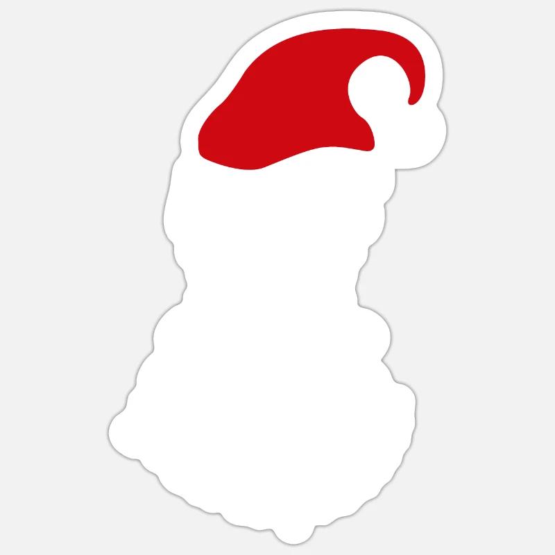 Christmas Dear Santa I can explain -Gift idea - Sticker size S (10 x 10 cm) - white matte