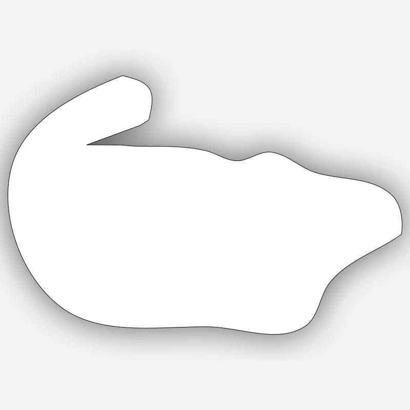 Maus - Sticker Größe S (10 x 10 cm) - Mattweiß