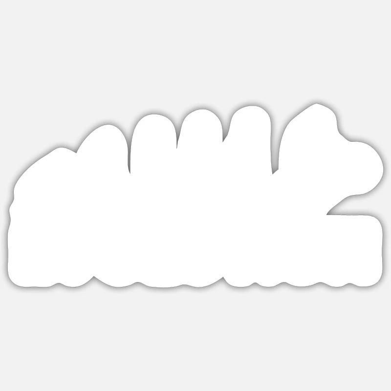 Evolution Monkey to Motorbiker Funny Gift - Sticker size S (10 x 10 cm) - white matte
