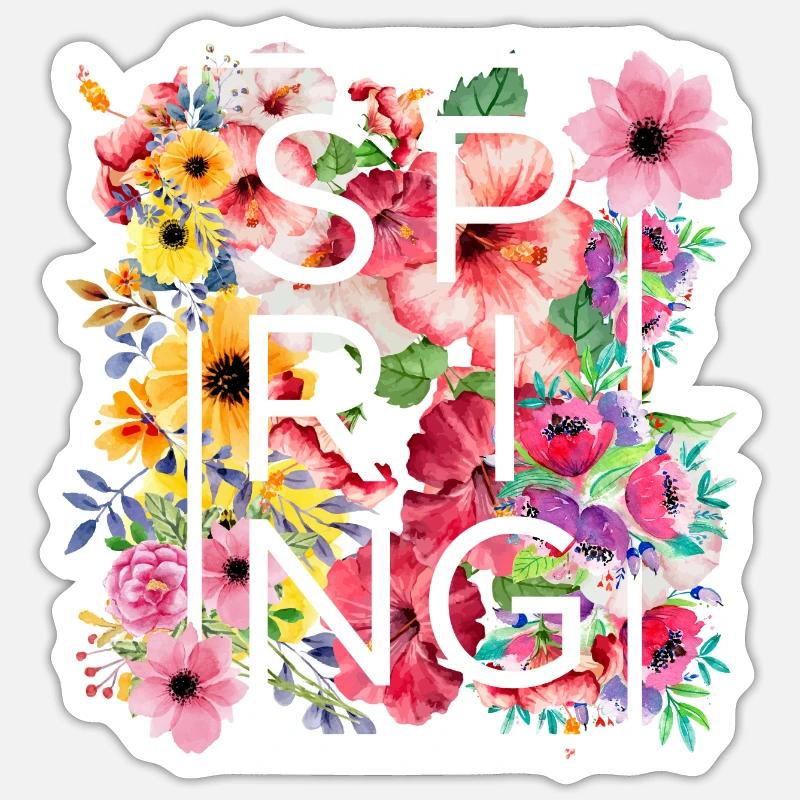 spring Sticker size S (10 x 10 cm)
