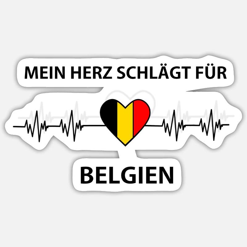 Belgien Sticker Größe S (10 x 10 cm)