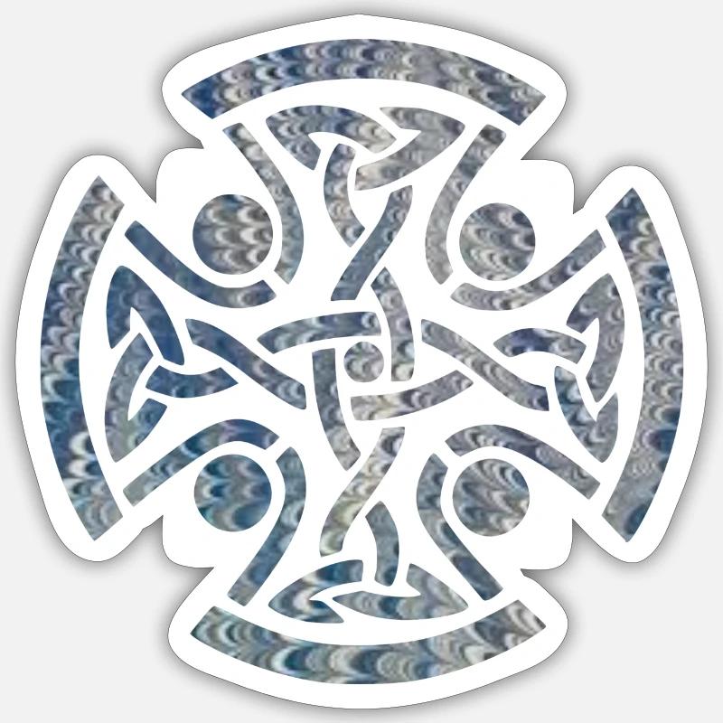 Celtic knot 11 e 119 - Sticker size S (10 x 10 cm) - white matte
