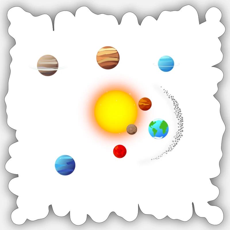 Solar System Sticker size S (10 x 10 cm)