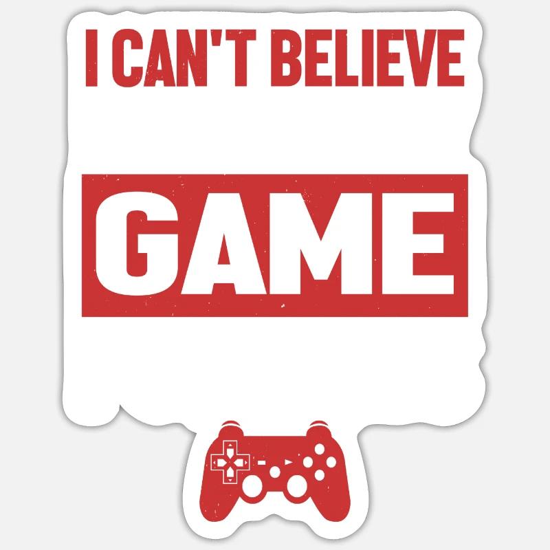 Gaming controller - Sticker size S (10 x 10 cm) - white matte