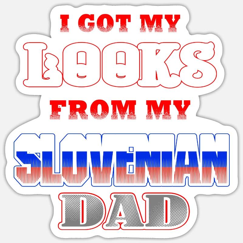 Slowenien - Sticker Größe S (10 x 10 cm) - Mattweiß