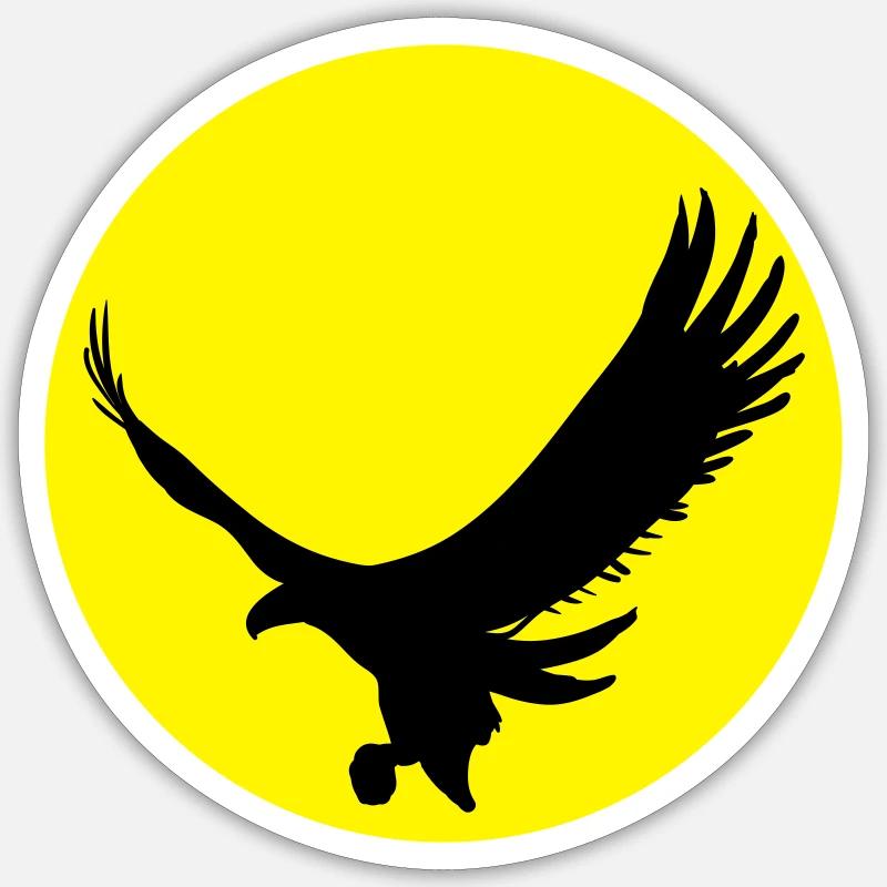 Eagle - Sticker size S (10 x 10 cm) - white matte