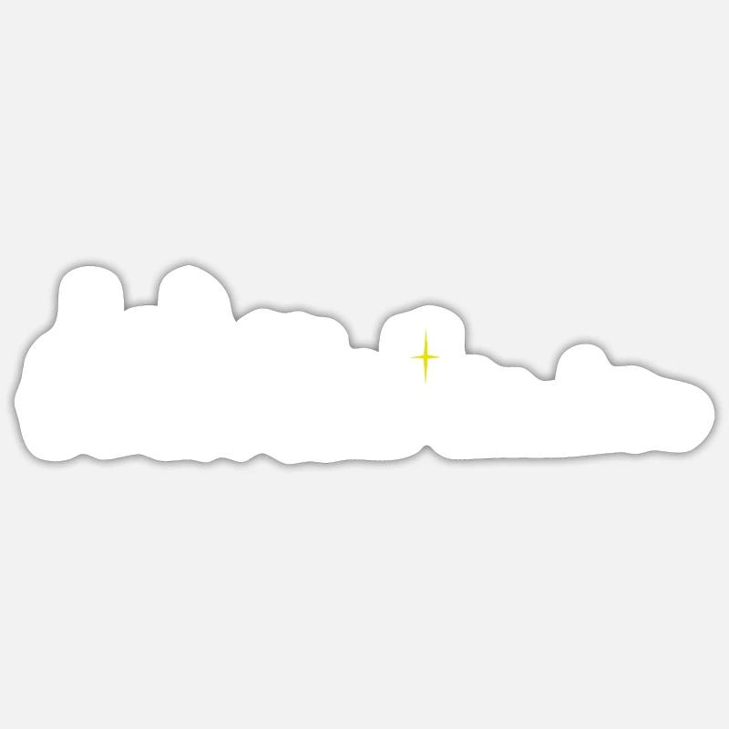 Krippe Weihnachten Evolution Weihnachtskrippe Fest - Sticker Größe S (10 x 10 cm) - Mattweiß