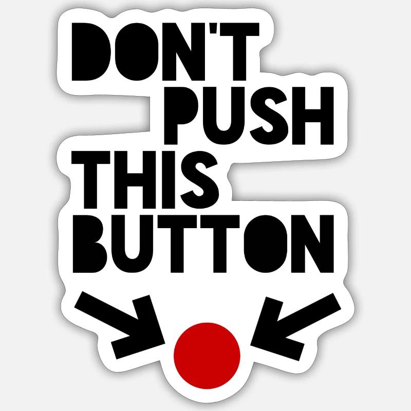 Button - Sticker Größe S (10 x 10 cm) - Mattweiß
