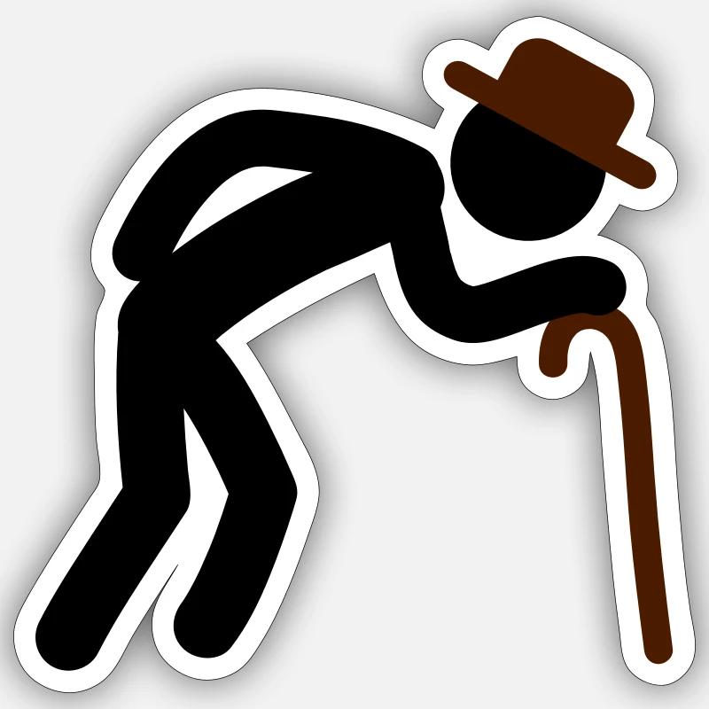 Old Man Sticker