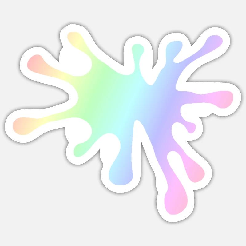 Farbklecks | Farbe Maler Geschenkidee Sticker Größe S (10 x 10 cm)