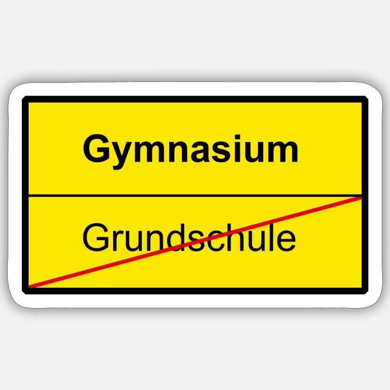 Bye Elementary School - Hello Gymnasium Sticker size S (10 x 10 cm)