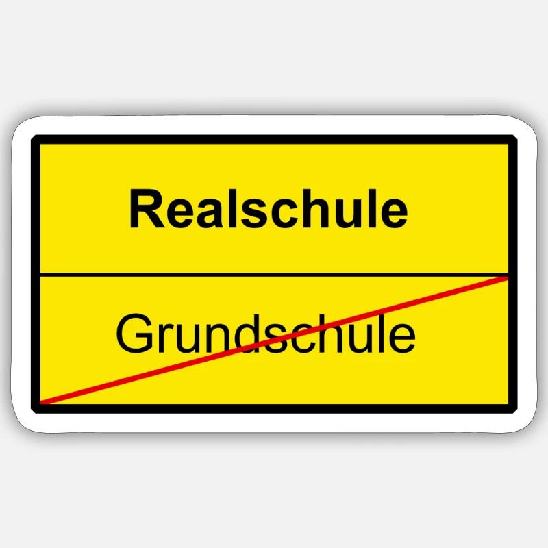 Bye Elementary School - Hello Realschule Sticker size S (10 x 10 cm)