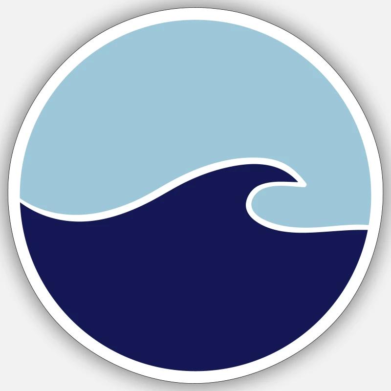 Wave Sticker size S (10 x 10 cm)