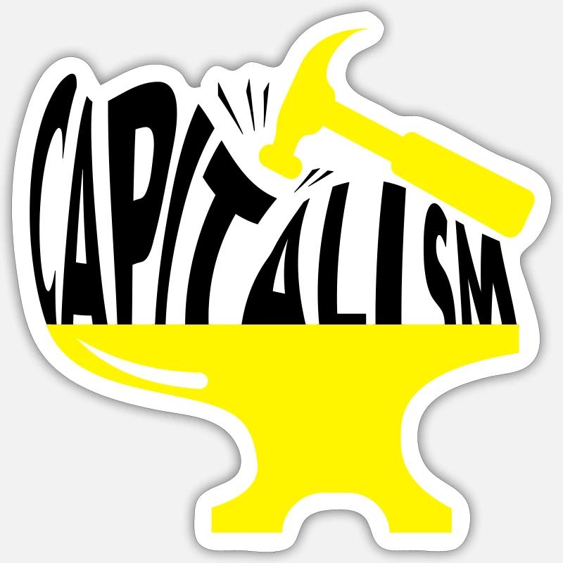 Socialism/Revolutionary/Sovjet/Hammer/Smash - Sticker size S (10 x 10 cm) - white matte