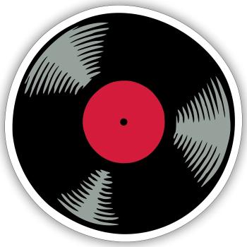 Vinyle - Sticker taille S (10 x 10 cm) - blanc mat - Devant