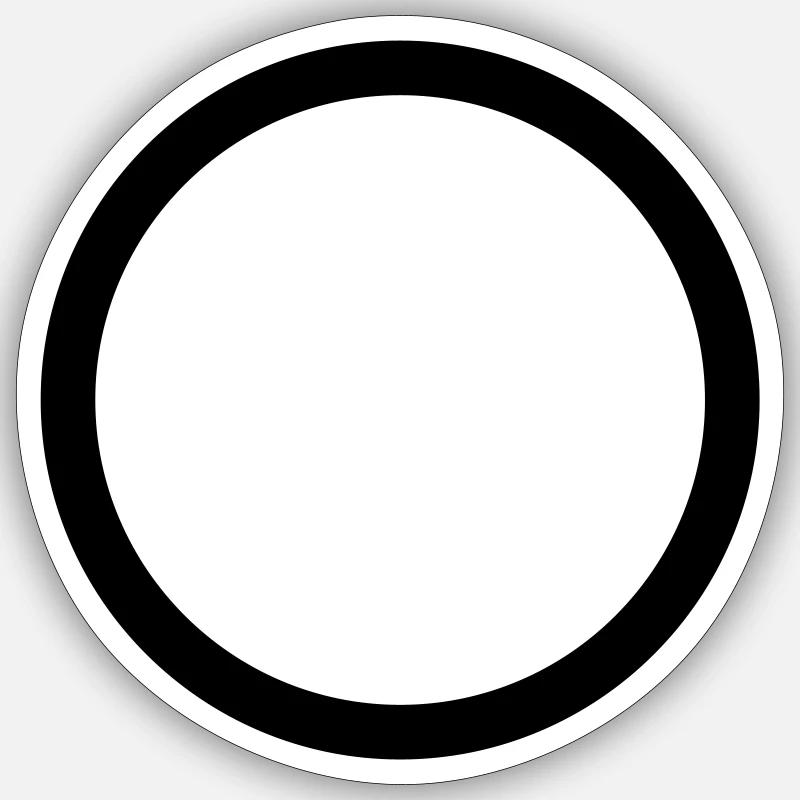 circle solid Sticker size S (10 x 10 cm)