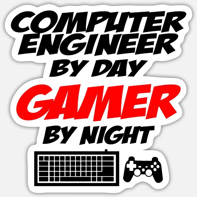 Computer engineer Sticker Größe S (10 x 10 cm)
