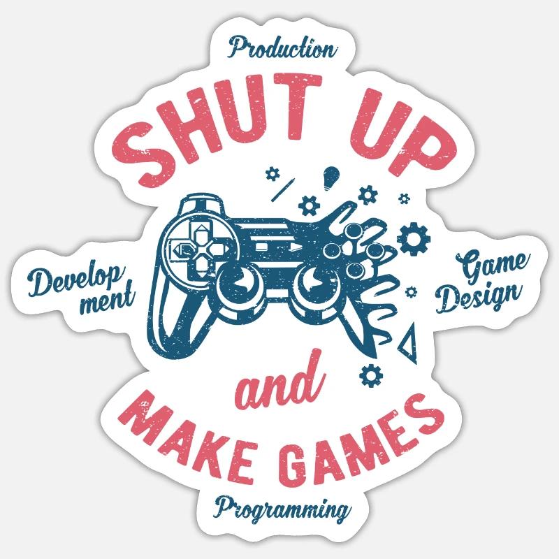 Game developer Sticker size S (10 x 10 cm)