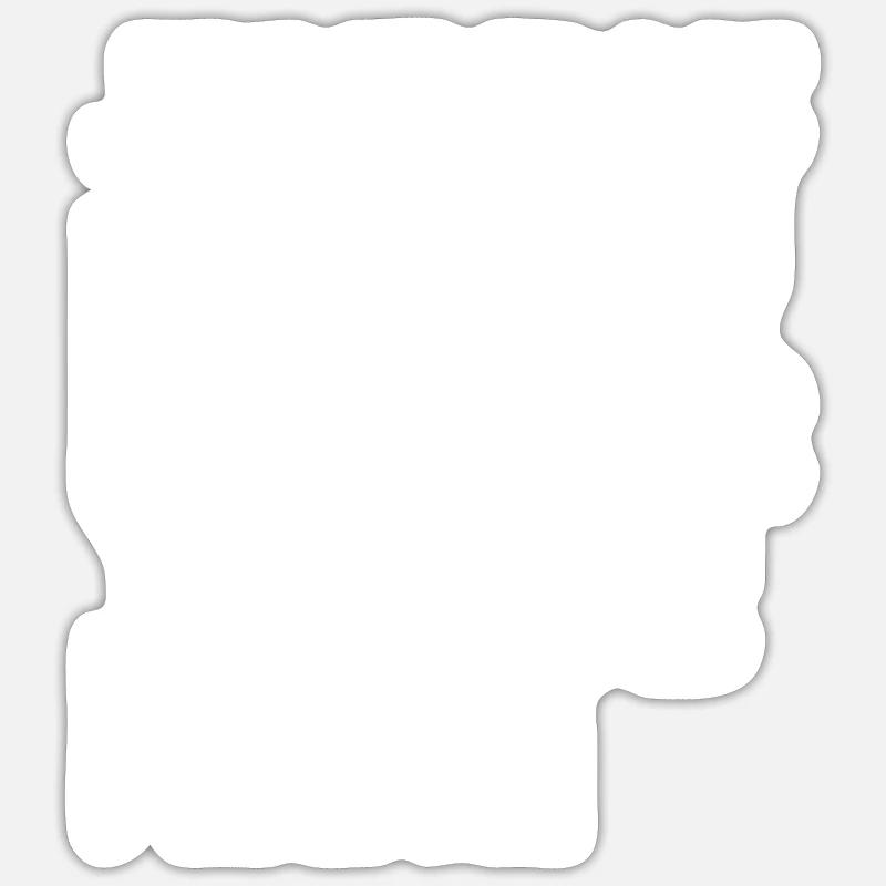 je devrais perdre du poids mais j aime pas perdre - Sticker taille S (10 x 10 cm) - blanc mat